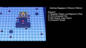 How to get through the snowpoint temple in platinum. How To Catch Regigigas In Pokemon Platinum Youtube