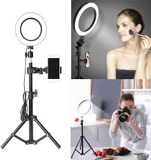 Amazon Com Ring Light With Stand And Phone Holder Oebld Selfie Ring Light With Tripod For Video Photography Makeup Live Streaming Youtube Lighting A 6 3 Ring Light 20 Tripod Camera Photo