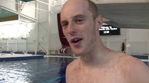 Reporter Edd Moore dives off 10 metre board at Plymouth Life Centre in Devon