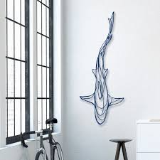 Shark Wooden Wall Art Display Your Love Of The Deep Blue Sea With The Shark Wooden Wall Art A Fitting Tribute To The Minimalist Wall Art Shark Decor Design