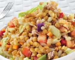 Meli Melo De Lentilles En Salade Froide Legere Recette Salade De Lentilles Salade Froide Et Salade Lentilles Corail