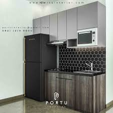 Kitchen set modern minimalis serba putih. Contoh Kitchen Set Minimalis Warna Abu Abu Model I Portu Interior