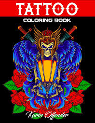 Download Tattoo Coloring Book Stress Relieving With Awesome Sexy And Relaxing Tattoo Designs For Adult Men And Women Tattoo News