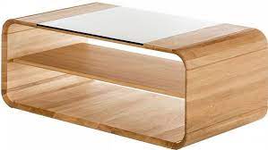 From wood coffee tables to glass coffee tables, we have a great range of stylish coffee tables to choose from, some of which have the added benefit of hidden storage within so that newspapers, magazines and ad hoc. Ema Curved Oak Coffee Table With Glass Insert Cfs Furniture Uk