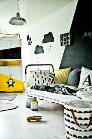 Black And White Childrens Room Image Result For Grey Black White Yellow Kids Room Kids Room Inspiration Scandinavian Kids Rooms Modern Kids Bedroom