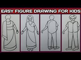 Easy Human Figure Drawing For Kids How To Draw Figure For Kids Tarun Art Youtube Drawing the hips will be the next step in our journey. easy human figure drawing for kids