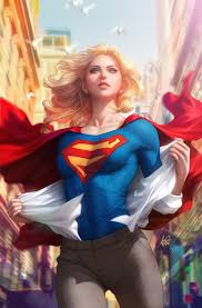 Artgerm Beauty Blonde Blue Fantasy Hair Supergirl Woman 1080p Wallpaper Hdwallpaper Desktop Supergirl Comic Supergirl Superhero