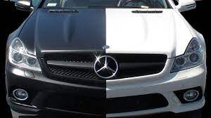 I found out that they are still using the black bag technique on some cars now. Mercedes Sl Two Faced Car Wrap Sticker City Youtube