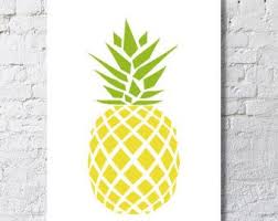 Geometric Pineapple Poster Pineapple Art Geometric Geometric Art