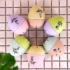 Cute Cartoon Mechanical Egg Kitchen Timer Alarm Clock Students Learn Time  Management Machines,Random Color Delivery