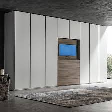 Big Wardrobe With Tv Unit Hugo Beautiful Piece High Quality Materials My Italian Living Tv In Bedroom Fitted Wardrobes Bedroom Wardrobe Design Bedroom
