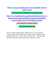 Jul 08, 2021 · create an area within your document where you want double spacing. Write A 2 Page Research Paper In An Acceptable Research Paper Format By Albert0008 Issuu
