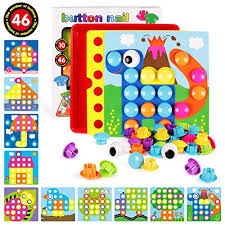 When a child sets out to complete a puzzle they are . Amosting 3d Puzzles For Kids Creative Gifts Peg Puzzle Buttons Art Mushroom Nail Mosaic Pegboard Diy Jigsaw Plastic Zotiel