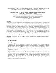 Van wikipedia, de gratis encyclopedie. Pdf Assessment Of Valenzuela City S Resilience In Times Of Disaster Using The Ten Essentials For Making Cities Resilient Toolkit