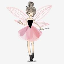 Die Fee Tragt Flugel Vektor Und Png Kunst Hintergrund Cartoon Kunst Adobe Illustrator