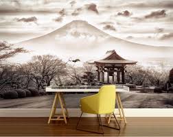 Black And White Mural Wallpaper Japanese Wallpaper Japan Wall Mural Asia Wall Mural City Black And White Fuji Wall Mural Black And White Wallpaper Mo Mount Fuji Travel Photography Photo