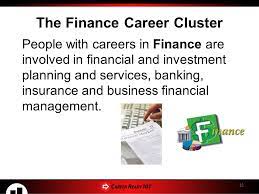 Median annual wages for these occupations. Finance Career Cluster Definition Financeviewer