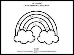 This rainbow doodle boasts more clouds than the first doodle. Cute Free Printable Rainbow Coloring Pages The Art Kit
