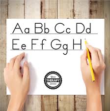 I teach them handwriting quickly and easily with a laminated alphabet chart and a whiteboard marker. 10 Tips And Activities To Improve Handwriting Legibility Your Therapy Source