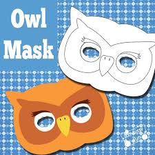 Simply print, color, cut out and have fun! Owl Mask And Template To Color Itsybitsyfun Com