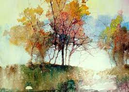 Catawiki.com has been visited by 100k+ users in the past month Z L Feng International Award Winning Artist Landscape Landscape Art Painting Tree Art Abstract Watercolor