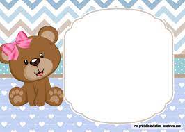 Free Printable Teddy Bear Baby Shower Invitations Template Teddy Bear Baby Shower Invitations Baby Bear Baby Shower Teddy Bear Baby Shower
