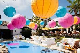Pool Party Decor Ny Miami Style Pinterest Summer Party Decorations Pool Birthday Party Summer Outdoor Party Decorations