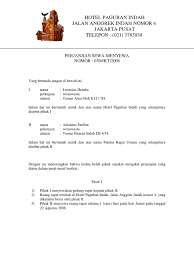 0 ratings0% found this document useful (0 votes). Contoh Surat Perjanjian Sewa Menyewa Hotel Contoh Surat