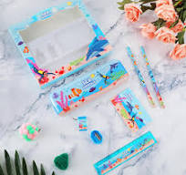 Amazon.com: BAYAJIAZ Cute School Stationery Set, 7Pcs Cartoon Sea Animal  World Theme School Supplies Includes Pencils Pen Box Ruler Eraser Pencil ...