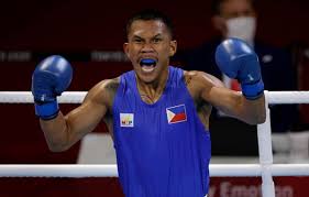 Eumir marcial makes quick work of algerian foe filipino boxer eumir marcial had an easy olympic debut as he scored a win via referee stopped contest in the first round against younes nemouchi of algeria in their round of 16 middleweight class bout in the tokyo olympics early thursday, july 29 at the kokugikan arena in japan. L A2jisn Xjkom