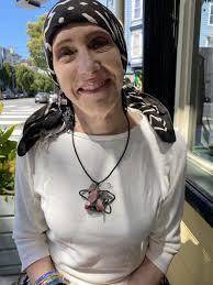 Sculptor & jeweler who finds inspiration in the sea, land and found objects  discovers art in her own baldness