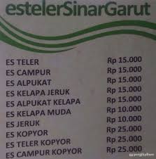 Menu ikan, ayam, dan bebek. Selalu Diperbarui Menu Sinar Garut Tebet