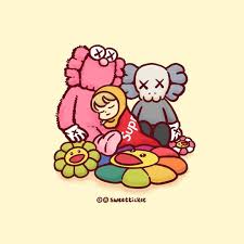Chickpea By Sweetticket On Instagram Hype Dreams Hypebeast Kaws Murakami Kaws Wallpaper Art Collage Wall Kaws Painting