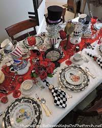 In the book, the hatter is an eccentric milliner for whom time is forever stuck at a tea party with his friend the march hare. Table Quenalbertini Alice In Wonderland Mad Hatter Dinner Party Bnotp Mad Hatter Party Alice In Wonderland Tea Party Alice In Wonderland Tea Party Birthday