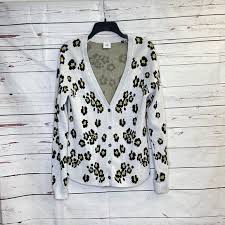 Cabi Sweaters Cabi Kiki Leopard Cardigan Sweater Poshmark