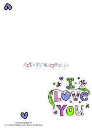 Use lots of cute stickers & images. I Love You Card