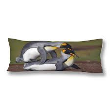 My wrapping paper penguin was quite a hit to the receiver, however i feared it wouldn't keep long term, being thin paper and all. Abphoto Wildlife Penguins Love In The Nature Body Pillow Covers Pillowcase 20x60 Inch Funny Bird Body Pillow Case Protector Walmart Com Walmart Com