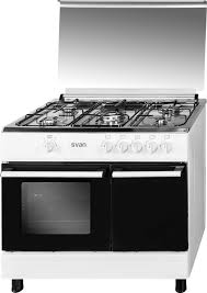 El horno requiere de bajo precalentamiento y es sencillo de controlar. Cocina 5 Fuegos Porta Bombonas Blanca 90x60cm Svk9560gb Electrodomesticos Web