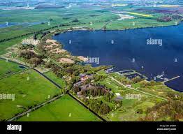 lake Duemmer, Olgahafen, county Vechta, aerial view, Germany, Lower Saxony,  Oldenburger Muensterland, Duemmerlohhausen Stock Photo - Alamy