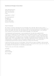 Bank Branch Manager Cover Letter Sample Templates At Allbusinesstemplates Com