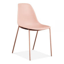 Bugsy Plastic Dining Chair Peach Plastic Dining Chairs Dining Chairs Modern Dining Chairs