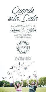 Portuguese Version Wedding Save The Date Designs Designed By Hashtagcreative Powered By Wedding Saving Save The Date Designs Wedding Save The Date Designs