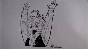 Unlike the other deadly sins, this one has quite a peculiar personality because he is calmer than normal and serious when faced with threats that arise. Speed Drawing Dessin Meliodas Seven Deadly Sins Youtube