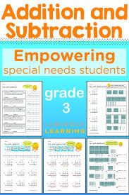 Addition and subtraction problems with sums to 1000. Grade 3 Addition And Subtraction Workbook Addition And Subtraction Math Visuals Special Needs Students