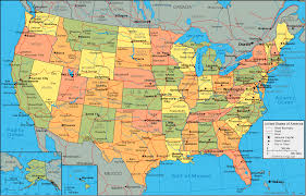 The united states is a federal republic of fifty states, a capitol district, and fifteen territories. United States Map And Satellite Image