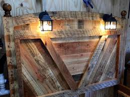 A well used wooden pallet may not really seem like it has the lifestyle over and above it's utilized in shipping. Diy Pallet Bed Frame With Lighted Headboard And Night Stands Pallets Pro