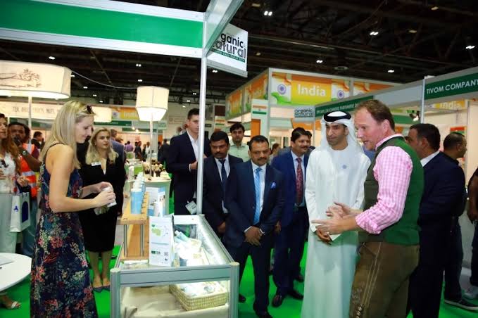 نتيجة بحث الصور عن افتتاح فعاليات معرض الأول في سوق الشرق الأوسط العضوي في دبي"