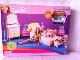 Hard To Find Nib Barbie Light Up Bedroom Playset 1999 Barbie Playsets Barbie Playset
