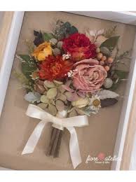 The art is then framed in a flat frame, to hang on the wall. Preserved Flower Frame