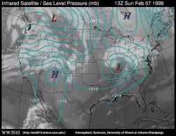 Pressure And Infrared Satellite